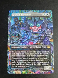 Krang & Shredder (Borderless) Rare MTG Ninja Turtles - Image 1