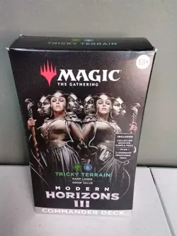 Commander Deck – Tricky Terrain Sealed Magic the Gathering MTG Modern Horizons 3 - Image 1