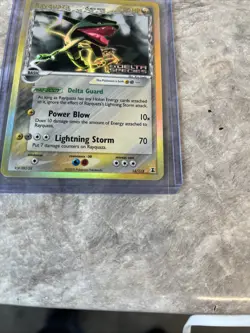 Pokemon Rayquaza 13/113 Reverse Holo Rare EX Delta Species Stamped LP - Image 4