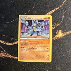 Pokemon 2012 B&W Next Destinies Lucario Holo Rare Card #64/99 - Image 1