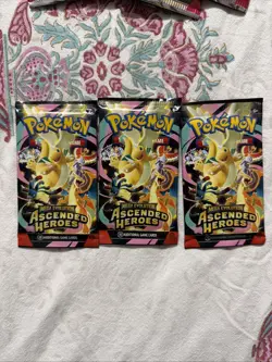 Pokemon Acended Hero & Prismatic Evolution NEW Sealed Booster Packs. Lot of 8!! - Image 2