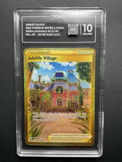 Jubilife Village 212 TAG 10 2022 Pokemon SWSH Astral Radiance Secret Rare - Image 1