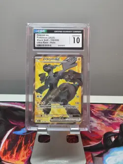 POKEMON ZEKROM EX BLACK BOLT 158/086 ULTRA RARE HOLO CGC 10 - Image 1