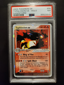 Pokemon - Typhlosion Ex Holo #99 Sandstorm PSA 7 - Image 1