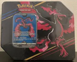 Pokemon Tcg Crown Zenith Tin New Factory Sealed Galarian Moltres Rare 2023 - Image 1