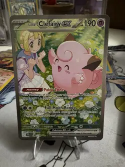 Pokemon Lillie's Clefairy EX SIR Journey Together 184/159 NM - Image 1