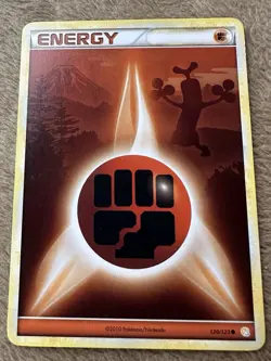 2010 Pokemon TCG HGSS Sudowoodo Fighting Energy Regular Non-holo 120/123 LP - Image 1