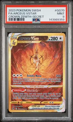 2023 POKEMON SWORD & SHIELD CROWN ZENITH SECRET FULL ART/ARCEUS VSTAR PSA 9 - Image 1