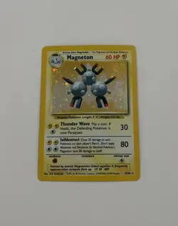 Magneton Holographic Pokemon TCG Base Set 9/102 Holo Rare Mint - Image 1