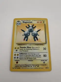 Magneton Holographic Pokemon TCG Base Set 9/102 Holo Rare Mint - Image 2