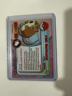 Pokemon 2000 Topps Chrome Raticate #20 T.V. Series 1 - Image 2