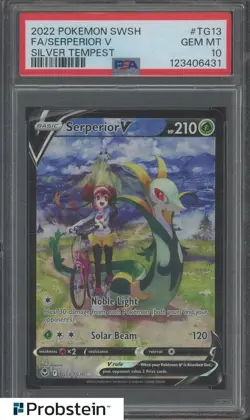 2022 Pokemon Silver Tempest #TG13/TG30 Serperior V Holo Trainer Gallery PSA 10 - Image 1