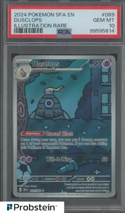 2024 Pokemon SFA En Illustration Rare #069 Dusclops PSA 10 GEM MINT - Image 1