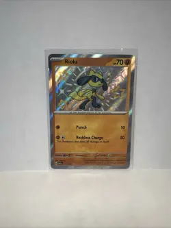 Pokemon TCG Riolu Shiny 173/091 Paldean Fates Holo Rare Scarlet & Violet NM - Image 1