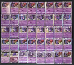 40*Lot Pokemon TCG Chinese Gengar Master Poke Ball Reverse Holo #8 JL89 - Image 1