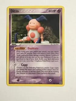 Pokemon Ditto 38/113 EX Delta Species 2005 Yuka Morii Clay Art NM - Image 1