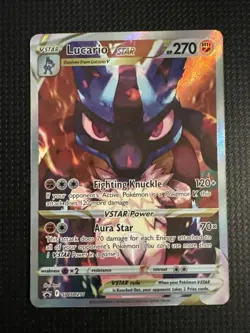 Pokemon TCG Lucario VSTAR SWSH291 Crown Zenith Promo/rare NM - Image 1
