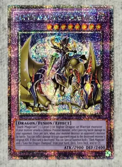 Yugioh Dark Magician The Knight of Dragon Magic Quarter Century BLMR-EN001 MINT - Image 2