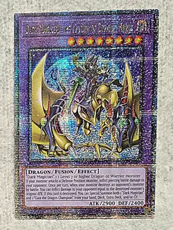 Yugioh Dark Magician The Knight of Dragon Magic Quarter Century BLMR-EN001 MINT - Image 4