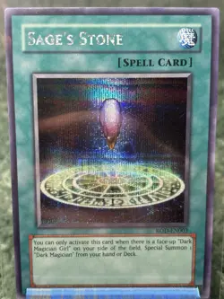 Yugioh Sage Stone ROD-EN003 Unlimited Secret Rare NM-LP - Image 1