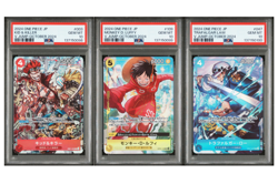 PSA 10 ONE PIECE Card KID MONKEY D. LUFFY LAW Seq set Promo V jump OCTOBER 2024 - Image 1