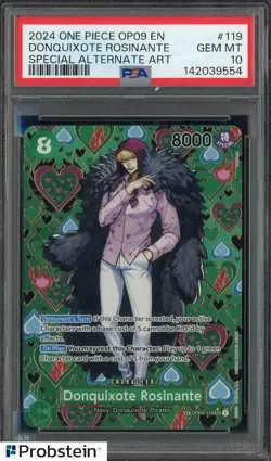 2024 One Piece OP09 EN #119 Donquixote Rosinante Special Alternate Art PSA 10 - Image 1