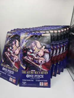 One Piece TCG The Azure Sea’s Seven OP-14 Sleeved Booster Pack Lot Of 14 Sealed - Image 1