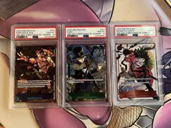 PSA 10 Sequential -Luffy Sabo Ace WINNER - One Piece 3rd Anniversary 3 Brothers - Image 1