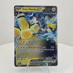 Iron Hands ex 070/182 (Double Rare) SV04: Paradox Rift - Pokemon Holo Foil Card - Image 1