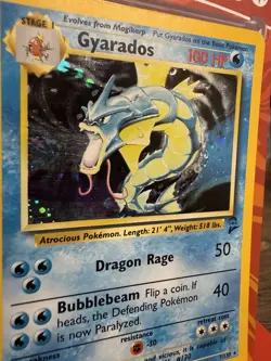 Pokemon Gyarados Holo Rare Card 7/130 Base Set 2 - Image 2
