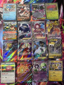 Pokemon 16 Card Lot nm V Max Mega Amazing Ex HOLO Rare Hits Only A29 - Image 1