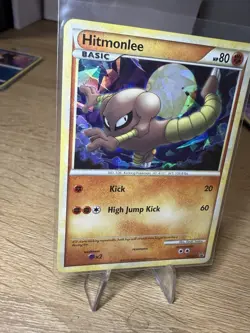 Hitmonlee HGSS25 Holo Promo Pokemon Card HeartGold SoulSilver Black Star NM - Image 2