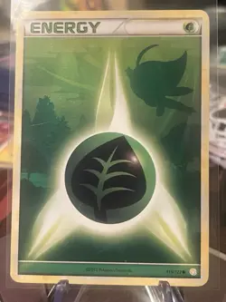 Grass Celebi Energy 115/123 - HGSS - Pokemon Card - LP + - Image 1
