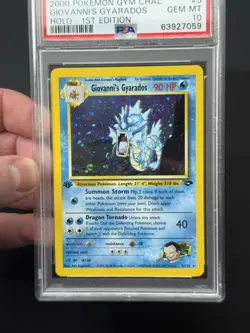 1st Edition Giovanni’s Gyarados Holo - 5/132 - Gym Challenge Pokemon Card PSA 10 - Image 2