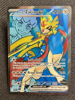 Hop's Zacian ex 176/159 Sv09: Journey Together Holo Pokemon Card - Image 1