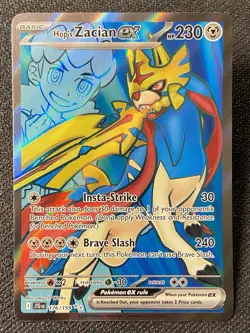 Hop's Zacian ex 176/159 Sv09: Journey Together Holo Pokemon Card - Image 3