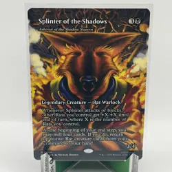 Splinter of The Shadows - Ashcoat of The Shadow Swarm (Borderless) TMNT MTG - Image 1