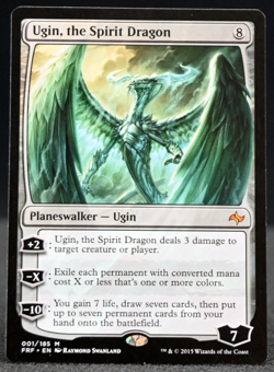 1 X Ugin the Spirit Dragon Regular LP MTG Fate Reforged - Image 1