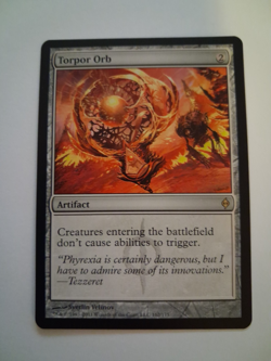 Torpor Orb EX Magic the Gathering MTG New Phyrexia - Image 1