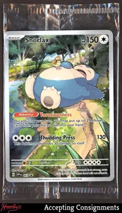 2023 Pokemon TCG Scarlet & Violet Black Star Promos #051 Snorlax PROMO SEALED - Image 1