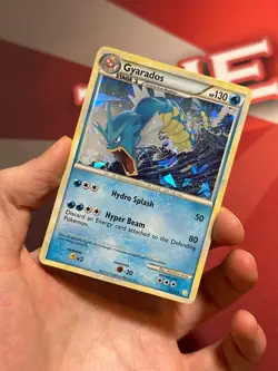 GYARADOS 4/123 HeartGold & SoulSilver CRACKED ICE PROMO Pokemon TCG card NM+ - Image 2