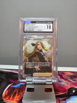 POKEMON CYNTHIA'S AMBITION BRILLIANT STARS 169/172 ULTRA RARE HOLO CGC 10 - Image 1