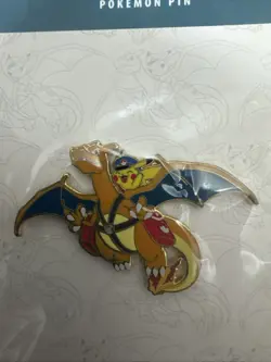 Special Delivery Charizard Pin w/ Pikachu Pokemon Center Exclusive - Image 2