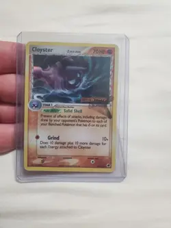 DAMAGED Cloyster [Reverse Holo] #14 Pokemon Dragon Frontiers Pokemon card - Image 1