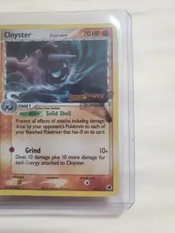 DAMAGED Cloyster [Reverse Holo] #14 Pokemon Dragon Frontiers Pokemon card - Image 2