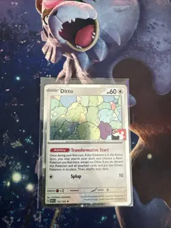 Ditto 132/165 Cosmos Holo Prize Pack Stamped Series 6 Pokemon TCG 151 Mew - Image 1