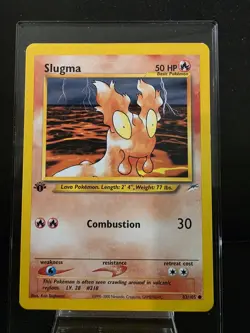 Pokemon TCG Slugma 82/105 Neo Destiny 1st Edition NM - Image 1