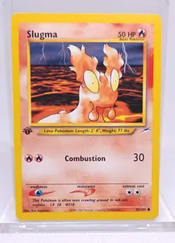 Pokemon Slugma 82/105 Neo Destiny 1st Edition - Image 1