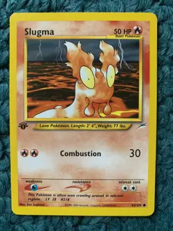 1st Edition SLUGMA 82/105 Neo Destiny Set - Pokemon WOTC Vintage Card - NM - Image 1