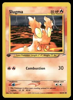 Pokemon Tcg LP Slugma [1st Edition] #82 Neo Destiny - Image 1